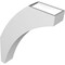 Ekena Millwork 4-in. W x 18-in. D x 24-in. H Thorton Architectural Grade PVC Knee Brace BRCP04X18X24THR - alternate 3